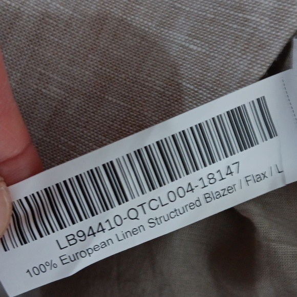 QUINCE..EURO LINEN STRUCTURED BLAZER..LARGE - Picture 9 of 9